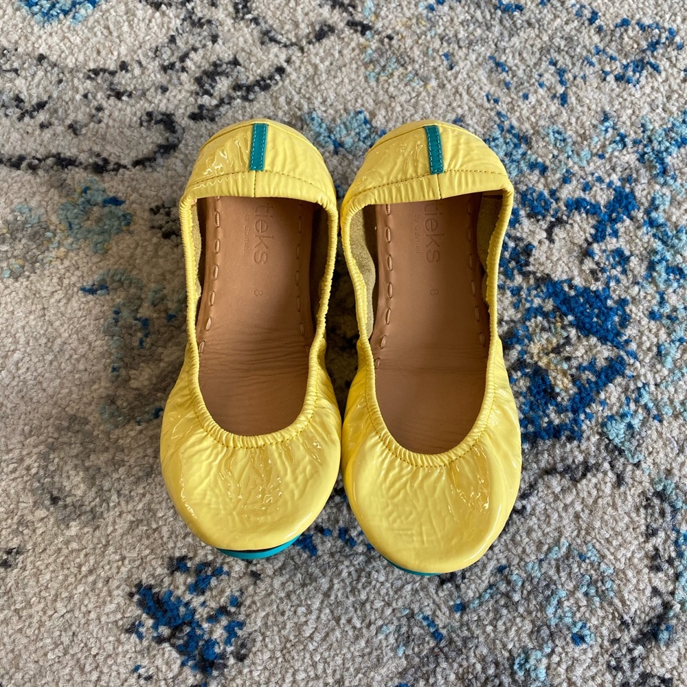 Tieks Lemon Patent Size 8